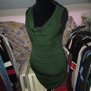 Express Cheetah Back Side Zip Dress